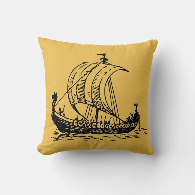 Viking Ship Cushion (Front)