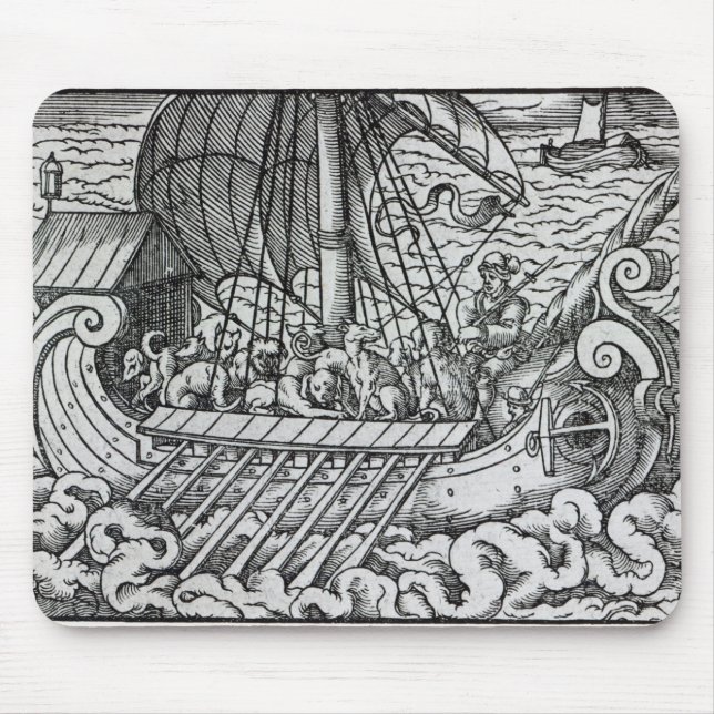 Viking Ship Mouse Pad (Front)