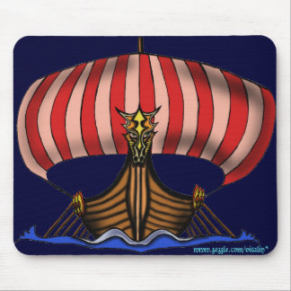 Viking ship mousepad design