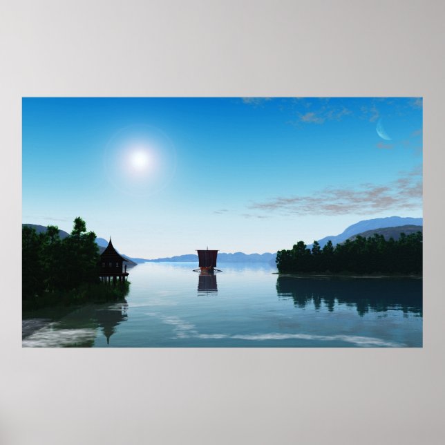 Viking Ship Poster (Front)