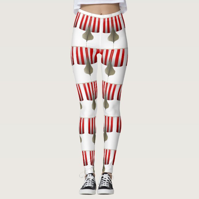 Viking Ship Sailing Thunder_Cove Leggings (Front)