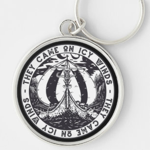 Viking Ship Scandinavian History Design Key Ring