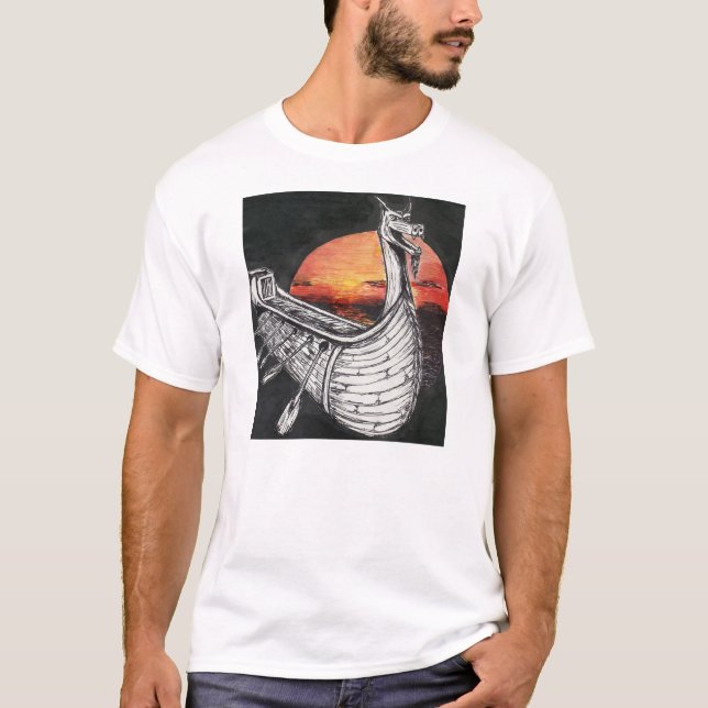 Viking Ship T-Shirt (Front)