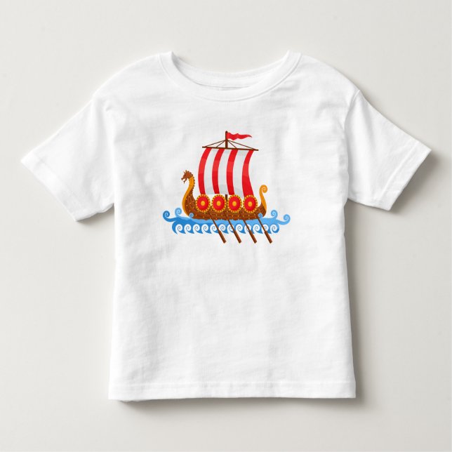 Viking Ship Toddler T-Shirt (Front)