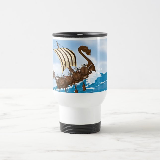 Viking Ship Travel Mug (Center)