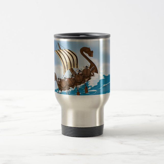 Viking Ship Travel Mug (Center)
