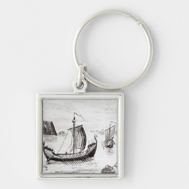 Viking Ships Key Ring (Front)