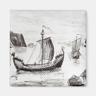 Viking Ships Magnet