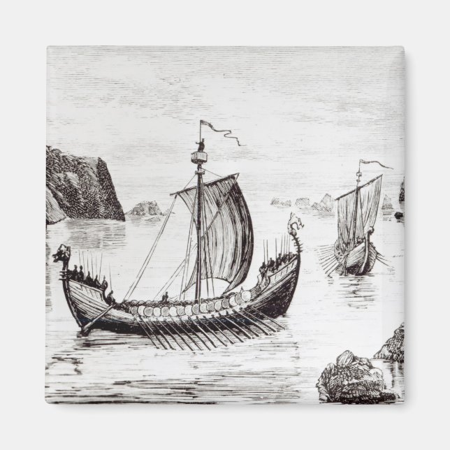 Viking Ships Magnet (Front)