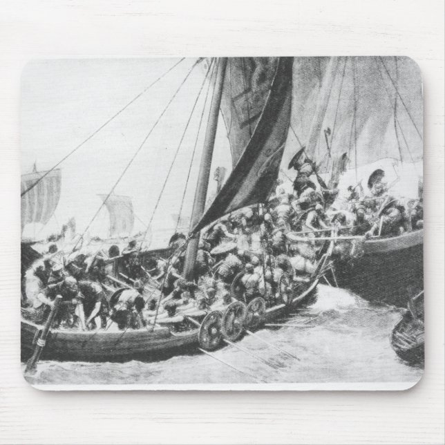 Viking Ships Mouse Pad (Front)
