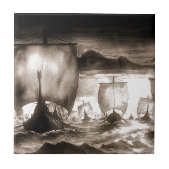 VIKING SHIPS TILE (Front)