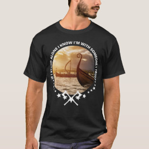 Viking Skol Valhalla Norse I m With Somebody I Tr T-Shirt