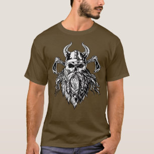 Viking skull axe warrior T-Shirt