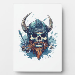 Viking Skull Berserker Plaque