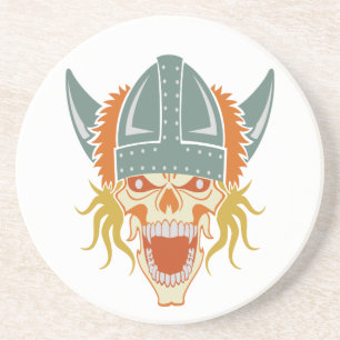 VIKING skull custom coaster