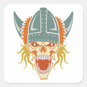 VIKING skull custom stickers