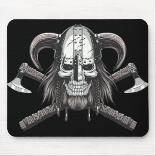 Viking Skull Mouse Pad