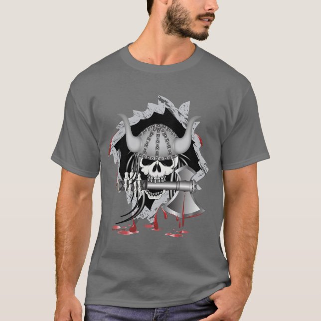 Viking Skull T-Shirt (Front)