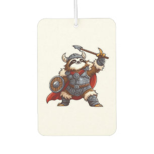 viking sloth Oversized T-Shirt Car Air Freshener