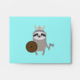Viking Sloth with helmet Envelope