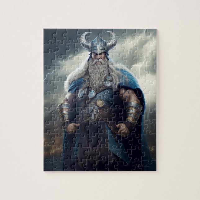 Viking Standing Triumphant Puzzle (Vertical)