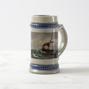 Viking Summer Greenland Coast Circa Year 1000 Beer Stein