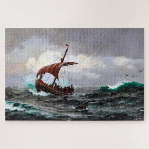 Viking Summer on the Greenland Coast Year 1000 Jigsaw Puzzle