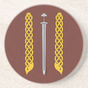 Viking Sword and Plaitwork Coaster