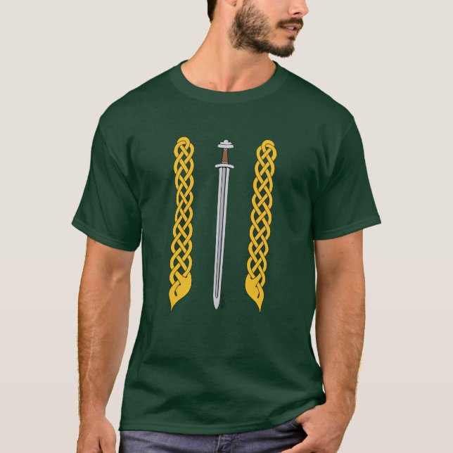 Viking Sword and Plaitwork T-Shirt (Front)