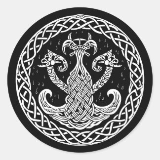 Viking Symbol Classic Round Sticker