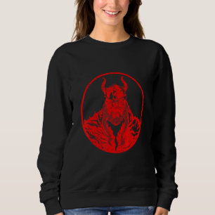 Viking Symbol Odin Warrior Workout Mythology Valha Sweatshirt
