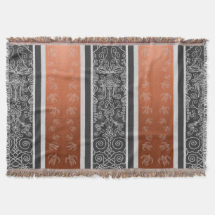 Viking Tattoo Throw Blanket