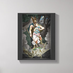 VIKING THEME WEDDING ANNIVERSARY    CANVAS PRINT