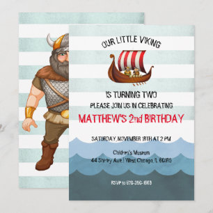 Viking Themed Party Invitation