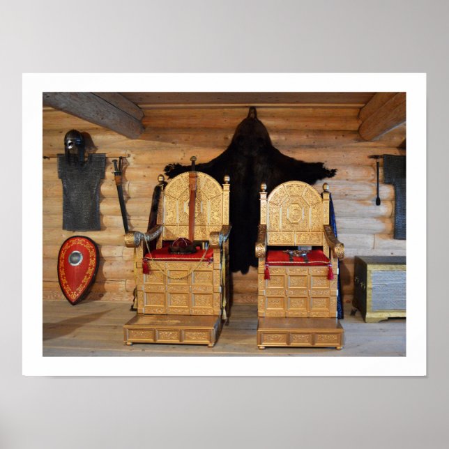 Viking throne room poster (Front)