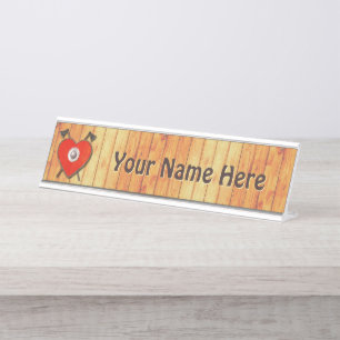 Viking Valentine Desk Name Plate