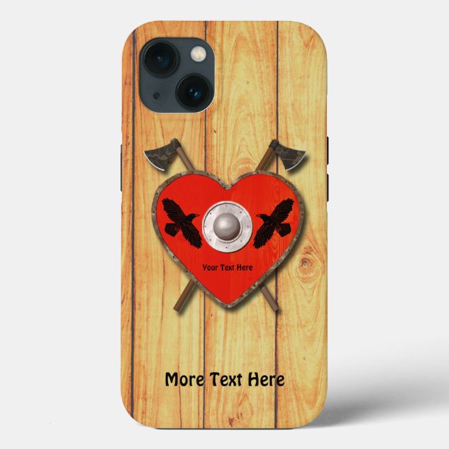Viking Valentine - Raven Case-Mate iPhone Case (Back)