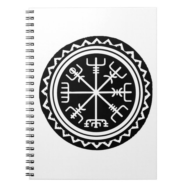 Viking Vegvisir Compass Spiral Notebook (Front)