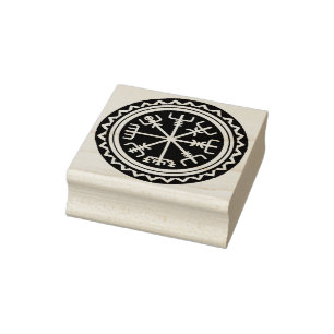 Viking Vegvisir Design Rubber Stamp Tool