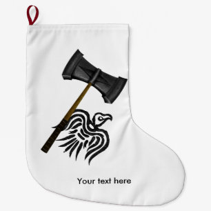 Viking War Hammer Thor Large Christmas Stocking
