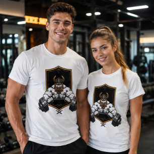 Viking Warrior Barbarian Gym Lifter T-Shirt