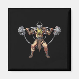 Viking Warrior Bodybuilding Gym Weightlifting Powe Magnet