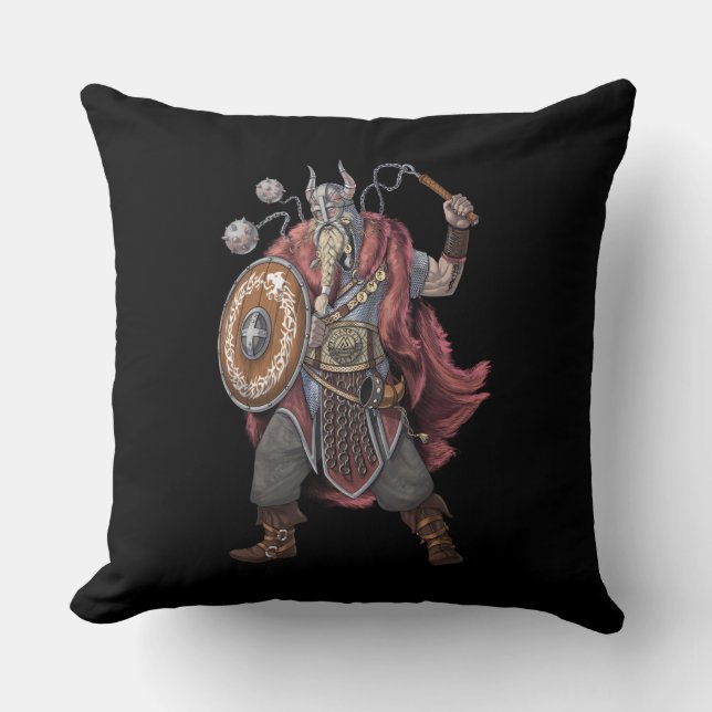 Viking Warrior Cushion (Front)