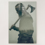 Viking Warrior Double Exposure Puzzle<br><div class="desc">Bring dramatic Nordic-inspired artwork to puzzle time with this striking Viking warrior puzzle. Featuring a powerful double exposure design with an axe-bearing Norse warrior, battlefield imagery, and a dark atmospheric mood, this puzzle is perfect for fans of Viking history, Norse mythology, medieval themes, and dark fantasy art. A bold and...</div>