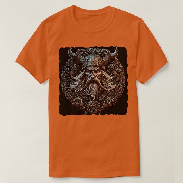 Viking Warrior Emblem T-Shirt (Design Front)
