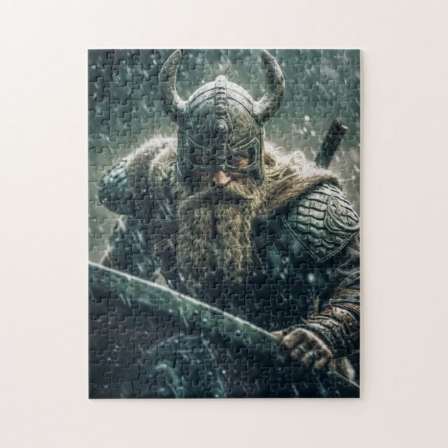 Viking Warrior Jigsaw Puzzle (Vertical)