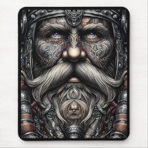 Viking Warrior Mouse Pad