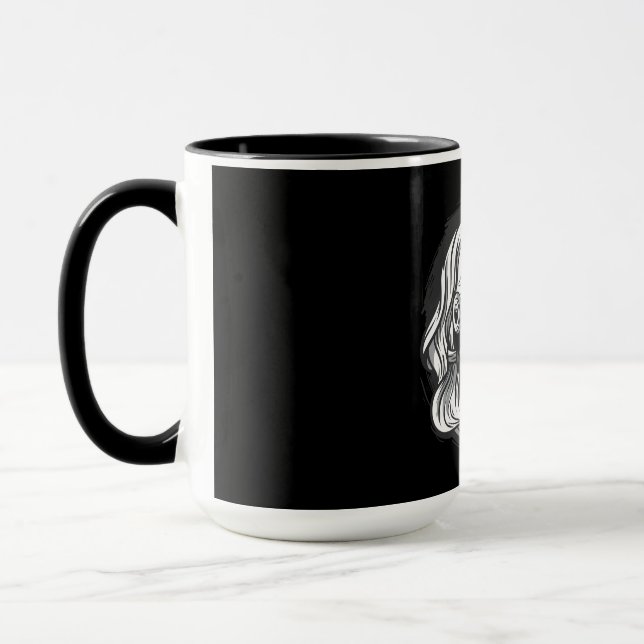 Viking Warrior - Norse Woman  Mug (Left)