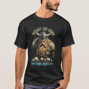 Viking Warrior Outlast The Storm Norse Mythology V T-Shirt