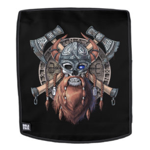 Viking Warrior Skull Backpack
